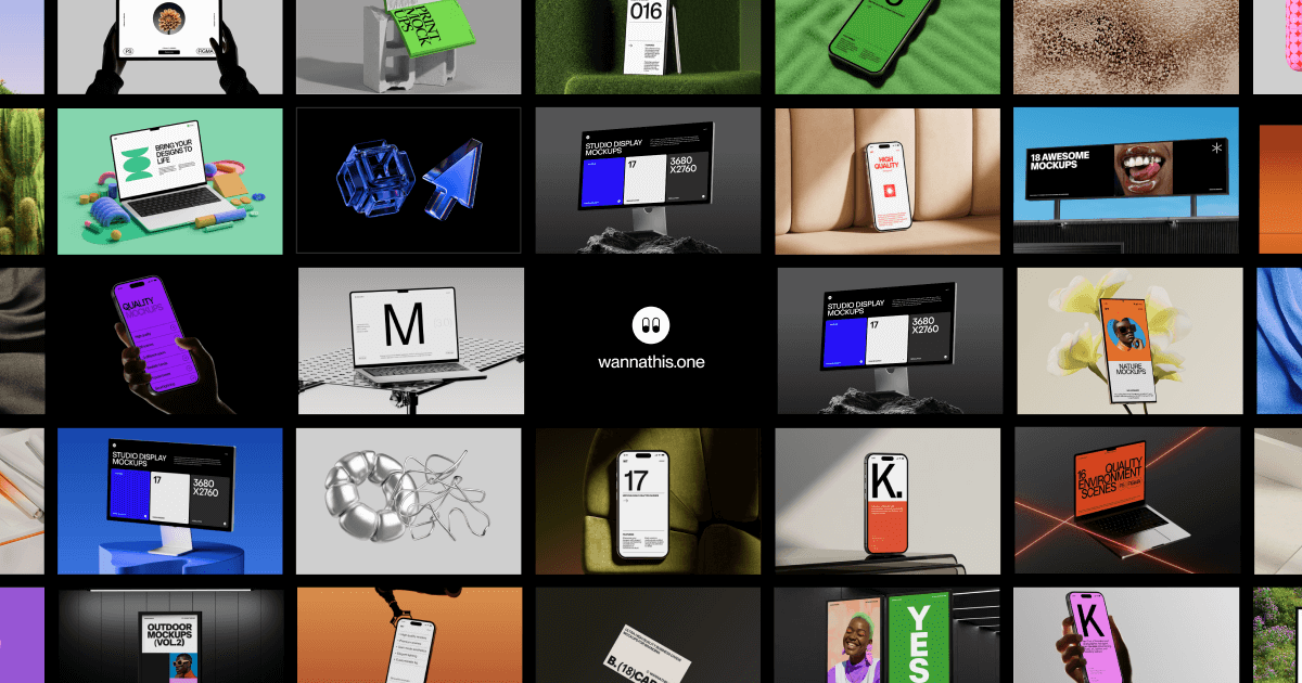 Wannathis  Mockups & 3D Illustrations