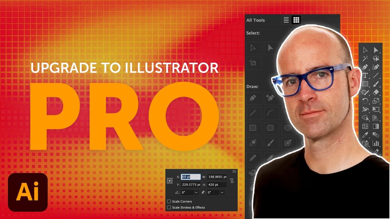 Free Adobe Illustrator Advanced Tutorial Course - YouTube - Bring Your Own Laptop