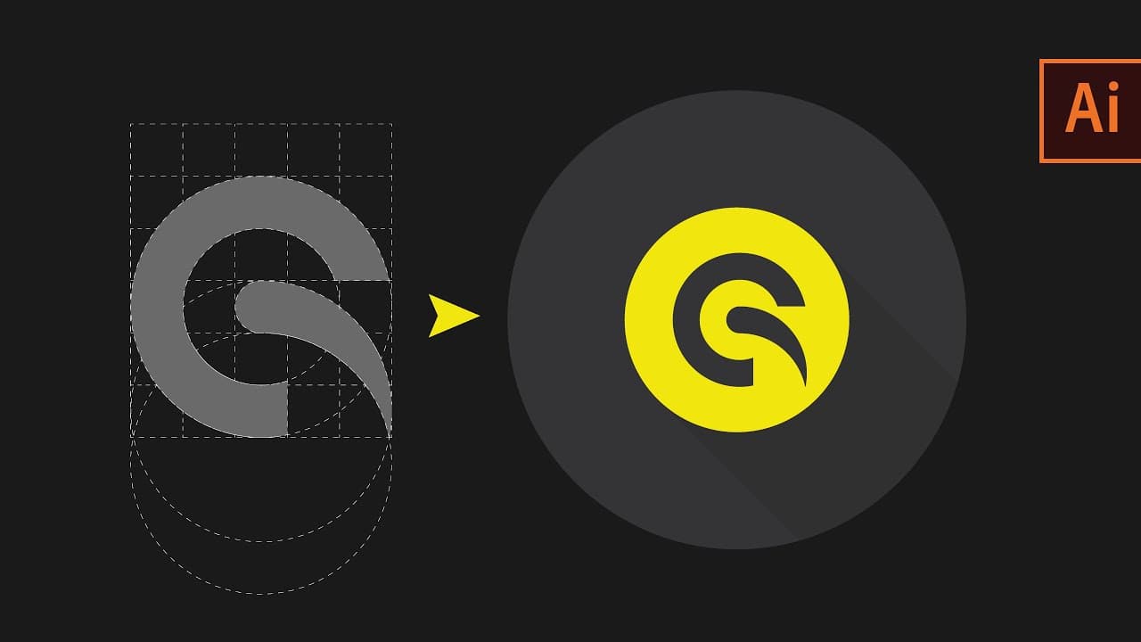 Creative Golden ratio logo illustrator cc 2020 | Minimalist logo design free tutorial - YouTube - Asm Arif
