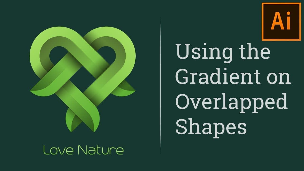 How to Design a Overlapping Gradient Logo in Illustrator Tutorial - YouTube - Vector Slate | Graphic Design Tutorials