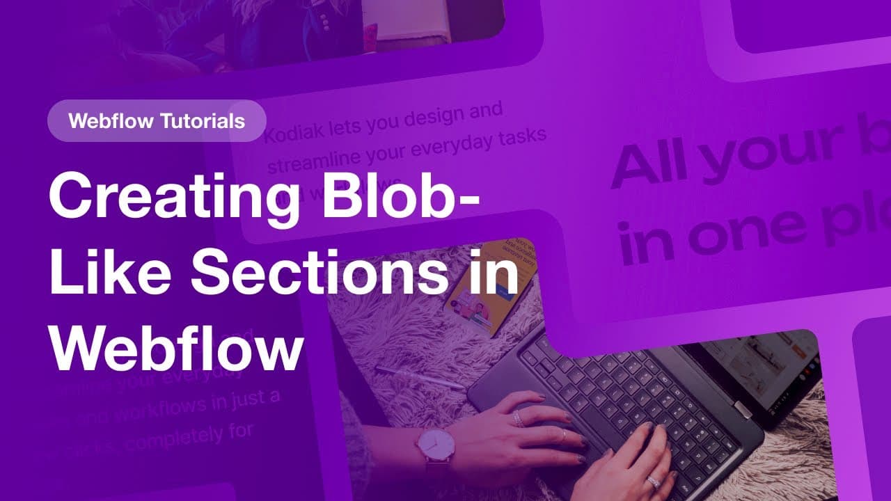 Creating Blob-Like Sections in Webflow - YouTube (Halo Lab Inspo)