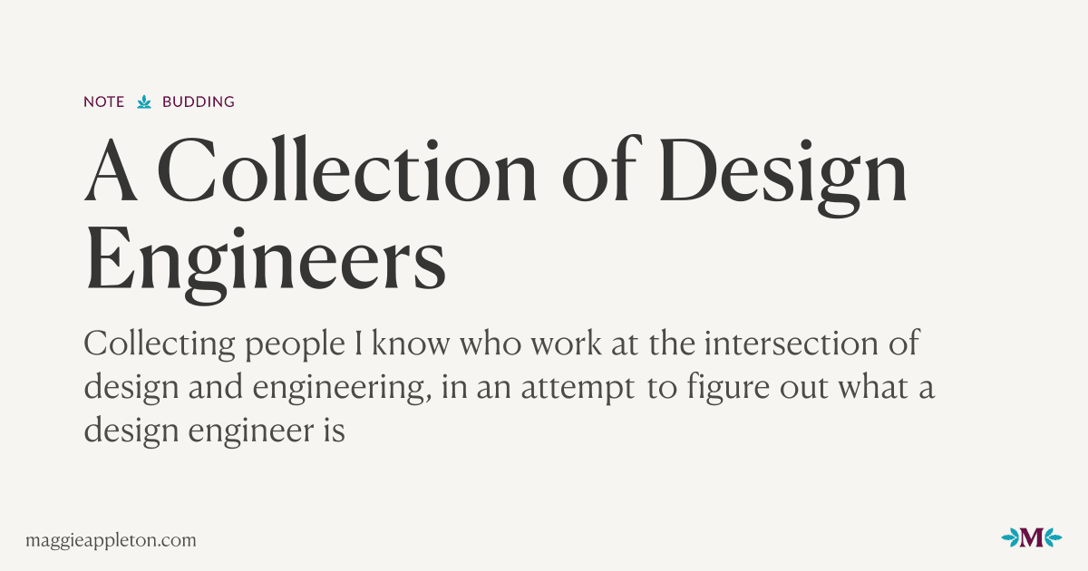 A Collection of Design Engineers