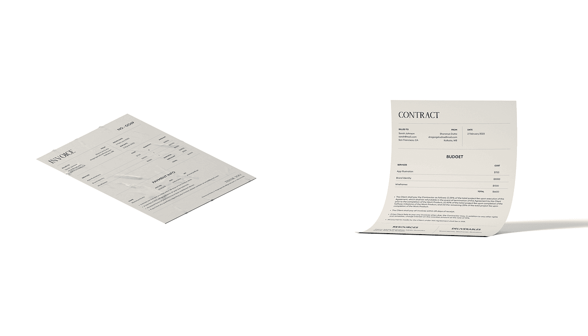 Must Have Documents For Freelance Designers & How To Make Them | by Sharanya | UX Planet