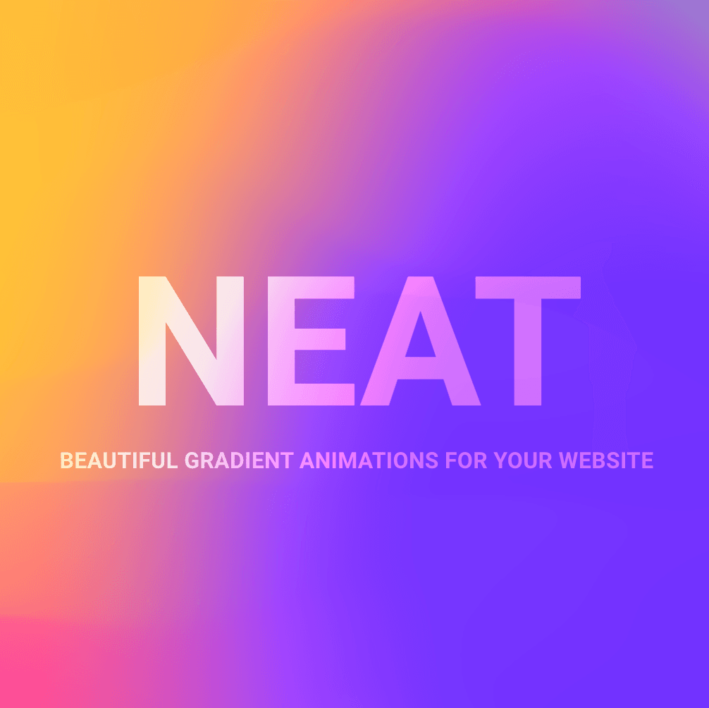 NEAT, beautiful 3D gradients for your website