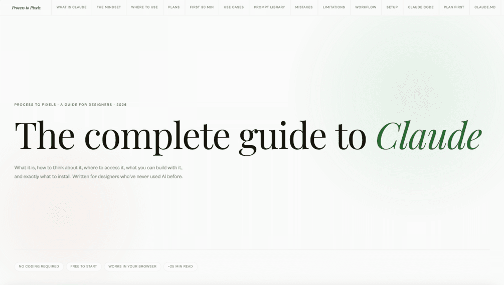 The Complete Claude AI Guide for UX/UI Designers
