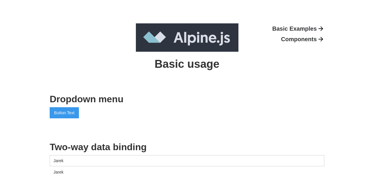 Alpine.js Webflow Script