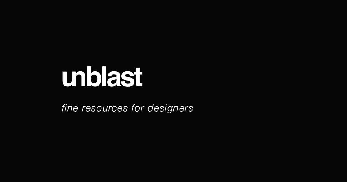 Unblast - Selective Free Design Resources to Download
